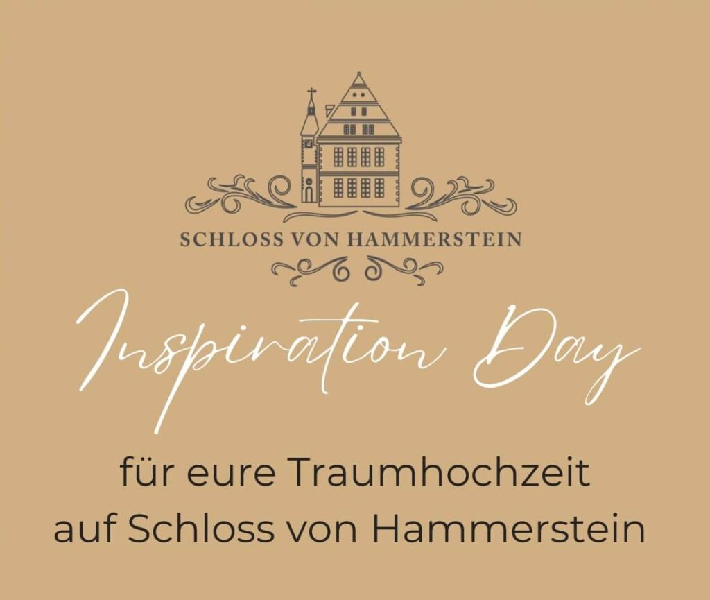 Flyer der Hochzeitsmesse auf Schloss von Hammerstein (Nähe Hannover) am 27.10.2024